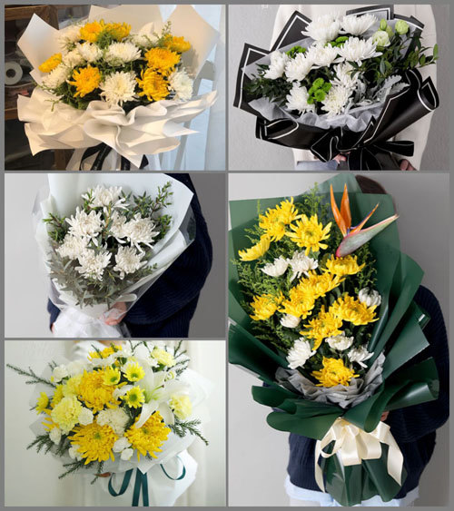 河南郑州巩义市涉村镇五指岭村白事花束代送